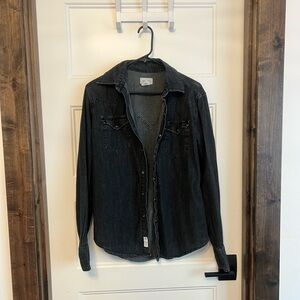 Stetson Charcoal Jean Jacket - Fits like small/medium